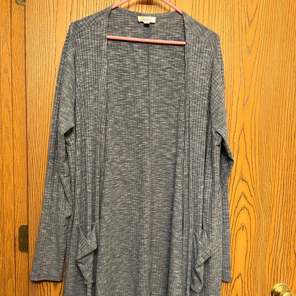 Lularoe solid blue cardigan